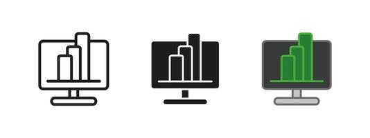 Rising chart icon. Business growth and data analytics symbol. Financial performance illustration. Investment and success sign. Economic progress and statistical monitoring concept. vector