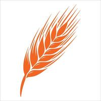 Wheat symbol isolated on white background vector