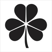 A four leaf clover symbol on a white background vector