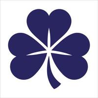 A four leaf clover symbol on a white background vector