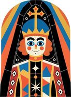 Royal man illustration in flat style vector