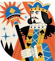 King sovereignty illustration in flat style vector
