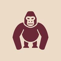 Gorilla icon character illustration vector