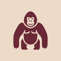 Gorilla icon illustration design vector