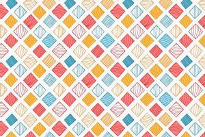 A colorful pattern with diamonds and triangles vector
