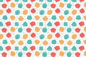 A colorful pattern with cubes and cubes illustration vector