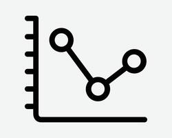 Graph Line Chart Data Statistics Profit Analysis Progress Business Sales Stock Market Icon Symbol Illustration Graphic Artwork vector