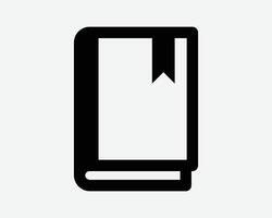 Book with Bookmark Label Tag Closed Close Dictionary Read Reading Page Marker Mark Outline Shape Line Graphic Illustration Artwork Sign Symbol vector