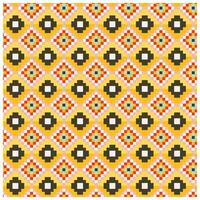 Colorful geometric pattern with repeating diamond shapes on a checkered background. vector