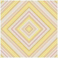 Beautiful square shape geometric shape scarf print pattern with concentric diamond shapes in pastel yellow and pink tones on light grey background. vector