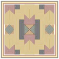 Abstract geometric shape print design pattern with overlapping striped lines creating a zigzag effect, A geometric pattern featuring interwoven lines and squares, creating a visually striking design. vector