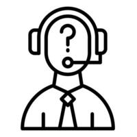 FAQ assistance support icon vector