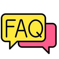 illustration of FAQ service support vector