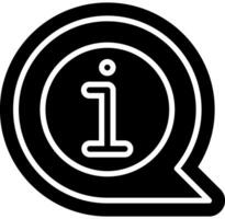 FAQ information solid icon vector