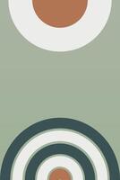 Flat Art Geometric Boho Rainbow Illustration Background vector