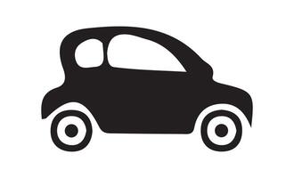 Simple car icon collection isolated on a white background. Front view symbol of auto, vector