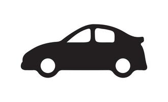 Car icon on white background. vector