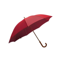 A red umbrella with a hook on it png
