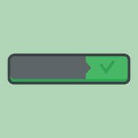 blank text space form with check list sign in outline flat design. vector