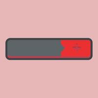 blank text space with plus sign in outline flat design. vector