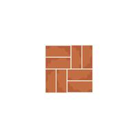 A brick wall with a square pattern on it vector