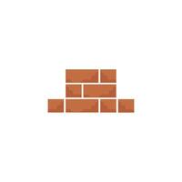 A brick wall icon on a white background vector