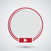 Social media frame icon avatar best for Live streaming design template vector