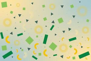 Network of abstract geometric shapes and textures for design square, rectangle, circle vector