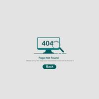 404 page not found vector
