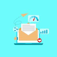 Email marketing is the best way to increase your business vector