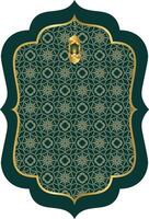islamic arabic background with lantern. Greeting card, banner decor. vector