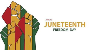 Juneteenth abstract background design,freedom day vector