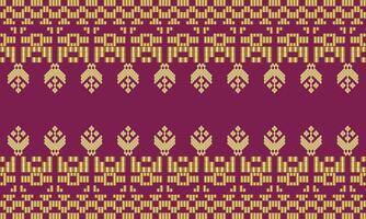 Elegant Textile Border with Floral Motif.Vintage Textile Border for Classic Designs.Colorful Textile Border with Geometric Patterns vector