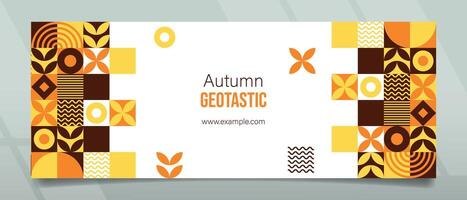Geotastic Autumn Center Banner Design vector