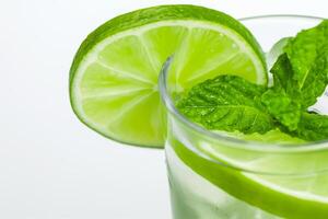 Refreshing lemonade mojito photo