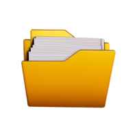 Folder With Filesd Icon Symbol isolated on transparent background png