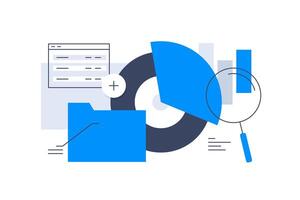 Data science and big data, Analysis,Infographic element,Digital data processing vector
