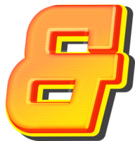 And, Technology 3D Font Alphabet png