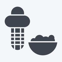 Icon Corn Kerneler. related to Kitchen Tool symbol. glyph style. simple design illustration vector