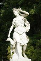Trakai, Lithuania - September 13th 2023 - Diana sculpture in park - Uzutrakis Manor, Tyszkiewicz family residence photo