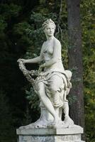 Trakai, Lithuania - September 13th 2023 - Flora sculpture in park - Uzutrakis Manor, Tyszkiewicz family residence photo
