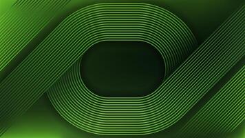 Geometric green rounded square stripes background.Diagonal abstract pattern. Elegant modern lines texture. Futuristic concept. Graphic design element. vector