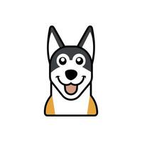 Borador dog play icon illustration vector
