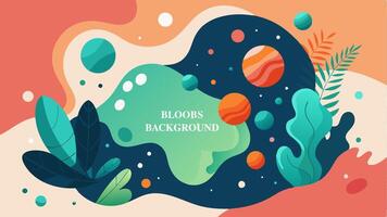 Bloobs dot background colorfull for your presentation background or wall art gallery vector