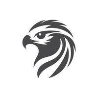 simple eye catching minimalist hawk bird silhouette, black and white, hawh bird, white background vector
