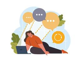 Hyperfocus. Focus and concentration skill. Self-discipline and time vector