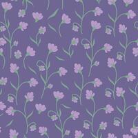 cute Floral seamless pattern with flowers in scandlnavlan style. Great for fabric, textile. background vector