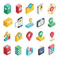 Contact Us icon set collection for websites and mobile applicationsContact Us icon set collection for websites and mobile applications vector