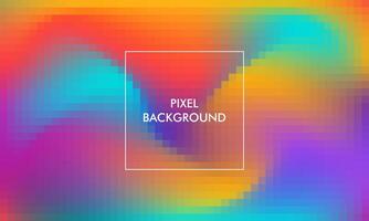 gradoent pixel background with colorful color vector