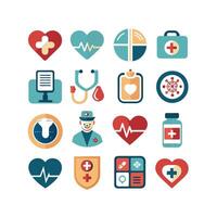 Healthcare Icon Set Collection for Documents, Websites and Mobile ApplicationsHealthcare Icon Set Collection for Documents, Websites and Mobile Applications vector